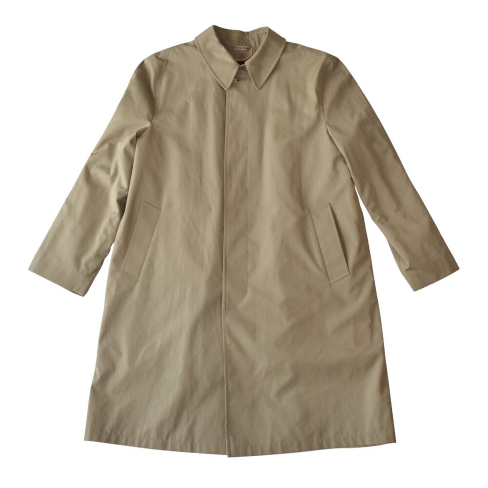 Vintage Austin Manor Khaki Beige Rain Coat Size 44 Regular